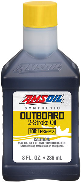 AMSOIL® Outboard 100:1 Pre-Mix 2-Stroke Oil Bottle