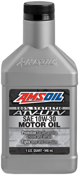 AMSOIL® 10W-30 Synthetic ATV/UTV Oil Bottle