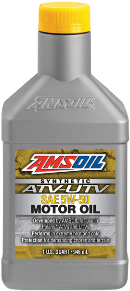 AMSOIL® 5W-50 Synthetic ATV/UTV Oil Bottle