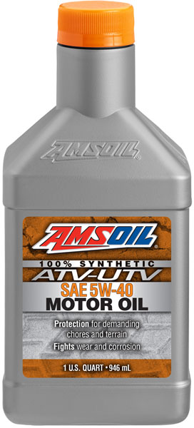 AMSOIL® 5W-40 Synthetic ATV/UTV Oil Bottle