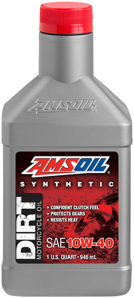 AMSOIL® 10W-40 Synthetic Dirt Bike Oil Bottle