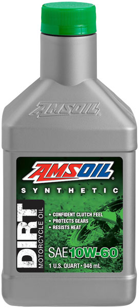AMSOIL® 10W-60 Synthetic Dirt Bike Oil Bottle