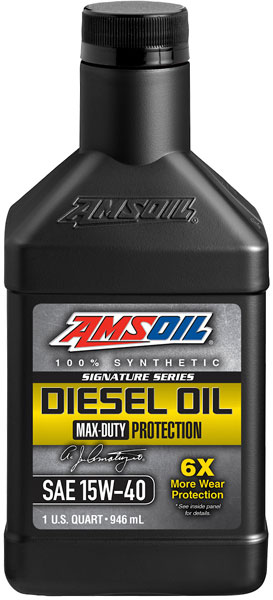 AMSOIL® 15W-40 Signature Diesel Oil Bottle