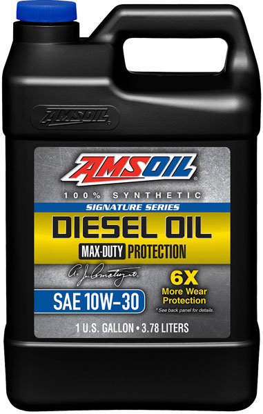 AMSOIL® 10W-30 Signature Diesel Oil Bottle