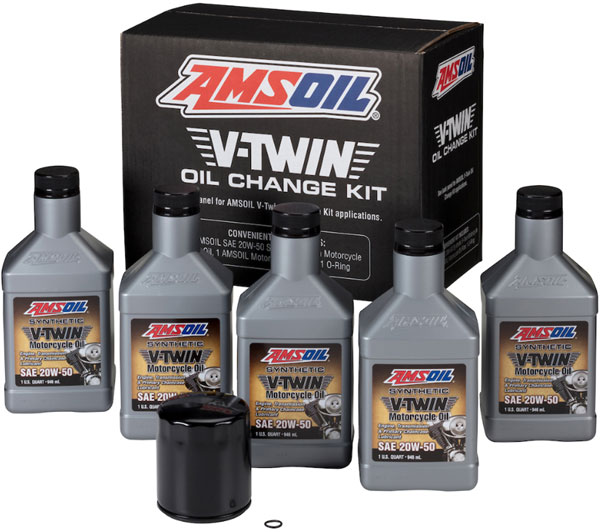 AMSOIL® V-Twin Oil Change Kit (HDMB) Bottle