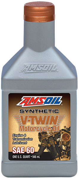 AMSOIL® SAE 60 Synthetic V-Twin Oil Bottle